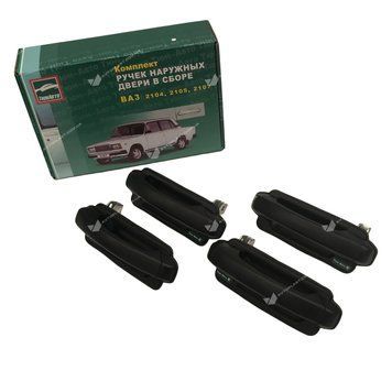 Ручка дверi зовнiшня ВАЗ 2104,05,07 Euro (компл.4шт) в упак. (Тюн-Авто) 21040-6105150(51)-00 фото