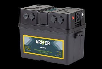 Инвертор 12V-220V/500W/чист. синусоида с блоком под аккумулятор (ARMER) ARM-BX550I фото