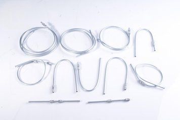Трубка тормозная УАЗ 469 компл.11шт D-6мм штуцер (металл) (пр-во Украина) 469 сталь фото