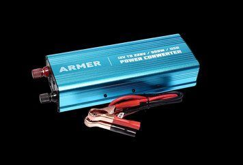 Перетворювач напруги 12V-220V/900W/USB/мод.хвиля ARM-PI1000 фото