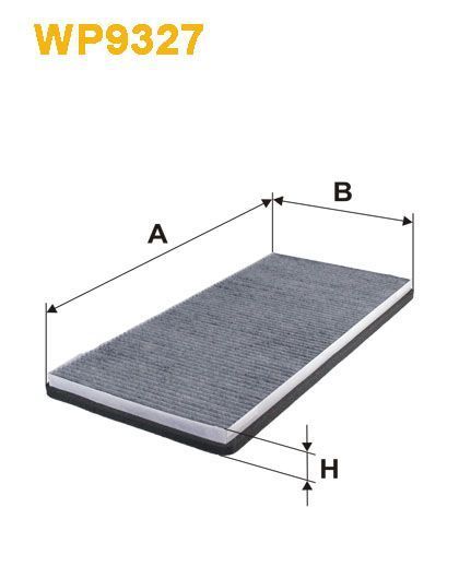 Фільтр салону вугільний WP9327/K1265A (вир-во WIX-FILTERS) WP9327 фото
